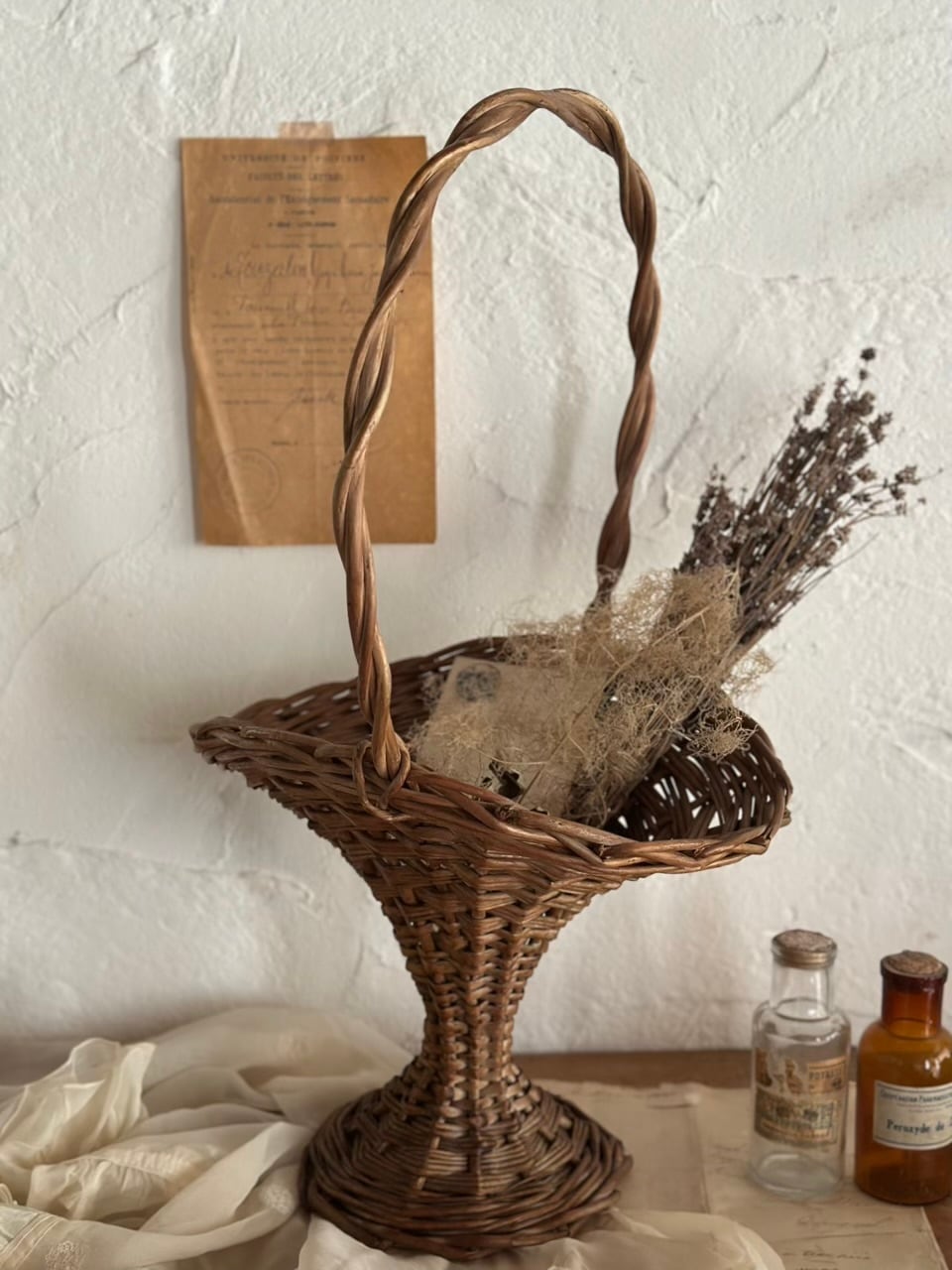 花摘みパニエ フラワーバスケット | Brocante de La Cocotte