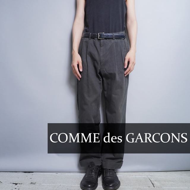 COMME des GARCONS】Archive サイドラインタック入りBLACKトラウザー