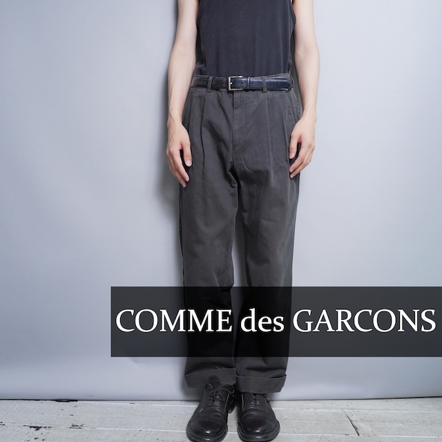 COMME des GARCONS】Archive サイドラインタック入りBLACKトラウザー