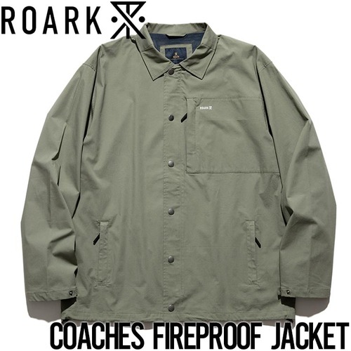 【送料無料】コーチジャケット ライトアウター THE ROARK REVIVAL ロアークリバイバル COACHES FIREPROOF JACKET RJJ1004-MOG 日本代理店正規品L