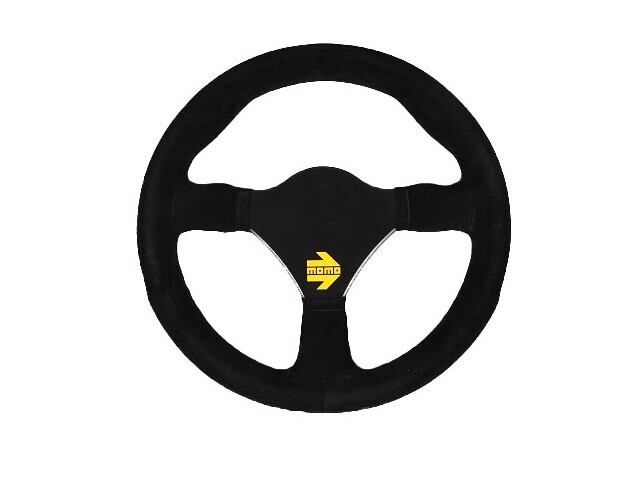 30S038A ステアリングホイール、MOMO モデル26、260mmφ、ブラック スウェード