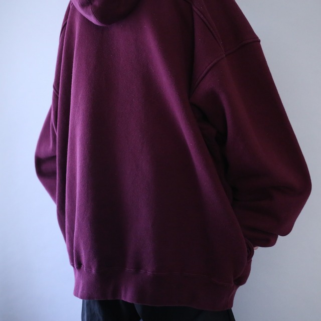 "STARTER " XXL over silhouette good coloring henry neck sweat parka