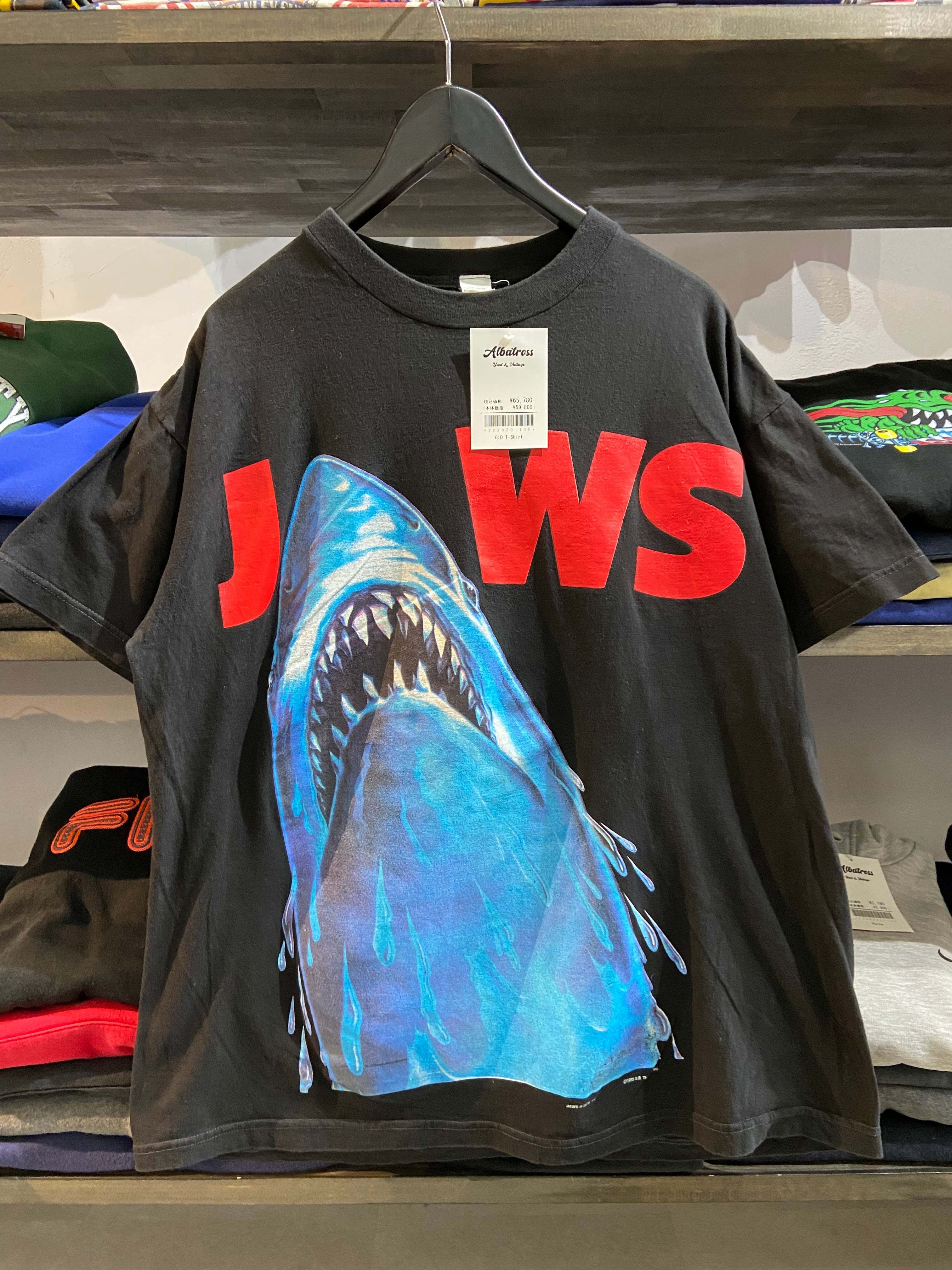 お客様専用】size One size Jaws ジョーズ ムービーT プリントT 黒