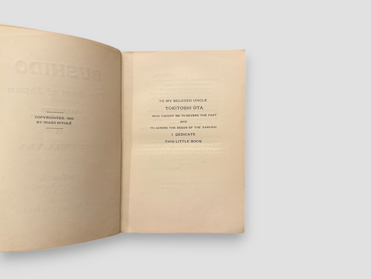 SJ786】【FIFTH EDITION】Bushido: The Soul of Japan(1901) /Inazo