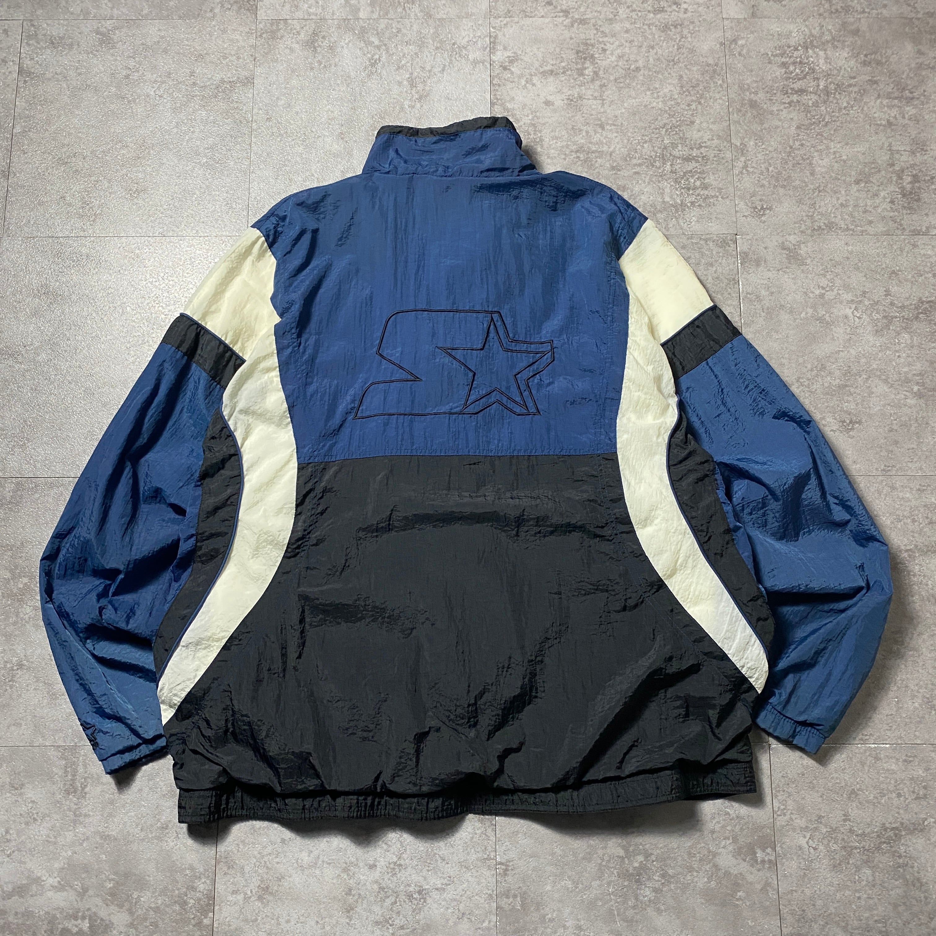 90's 00's STARTER スターター 刺繍ロゴ クレイジーパターン ナイロン