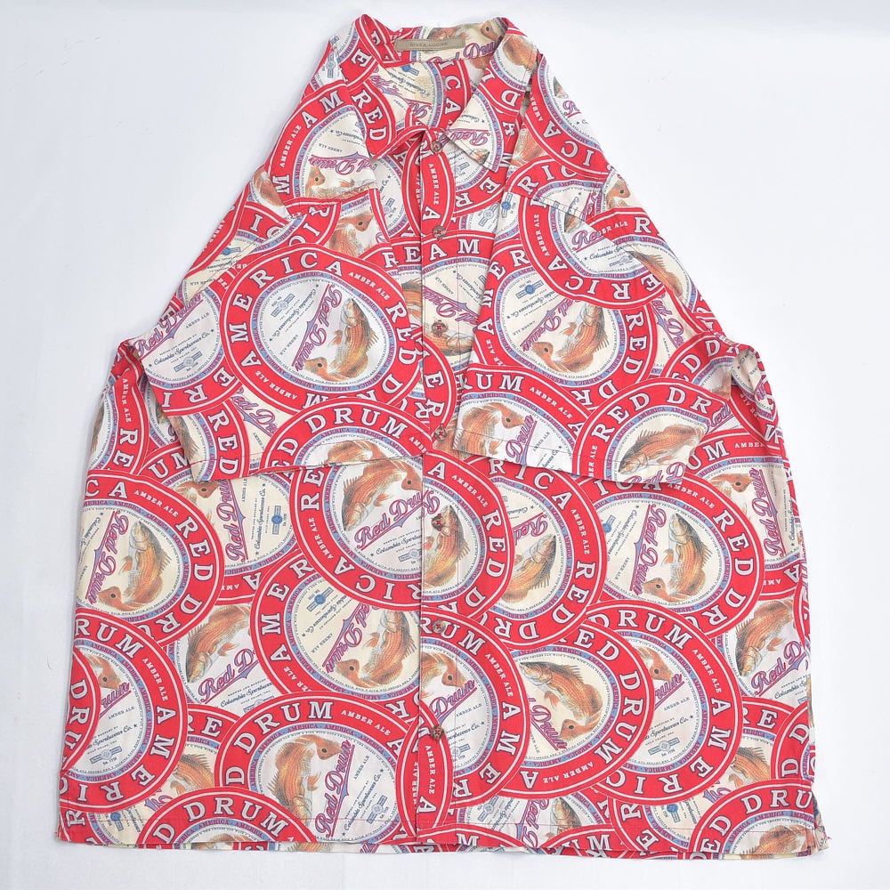 00s Columbia コロンビア Red Drum 魚総柄デザイン コットン 00s Columbia コロンビア Red Drum 魚総柄デザイン コットン