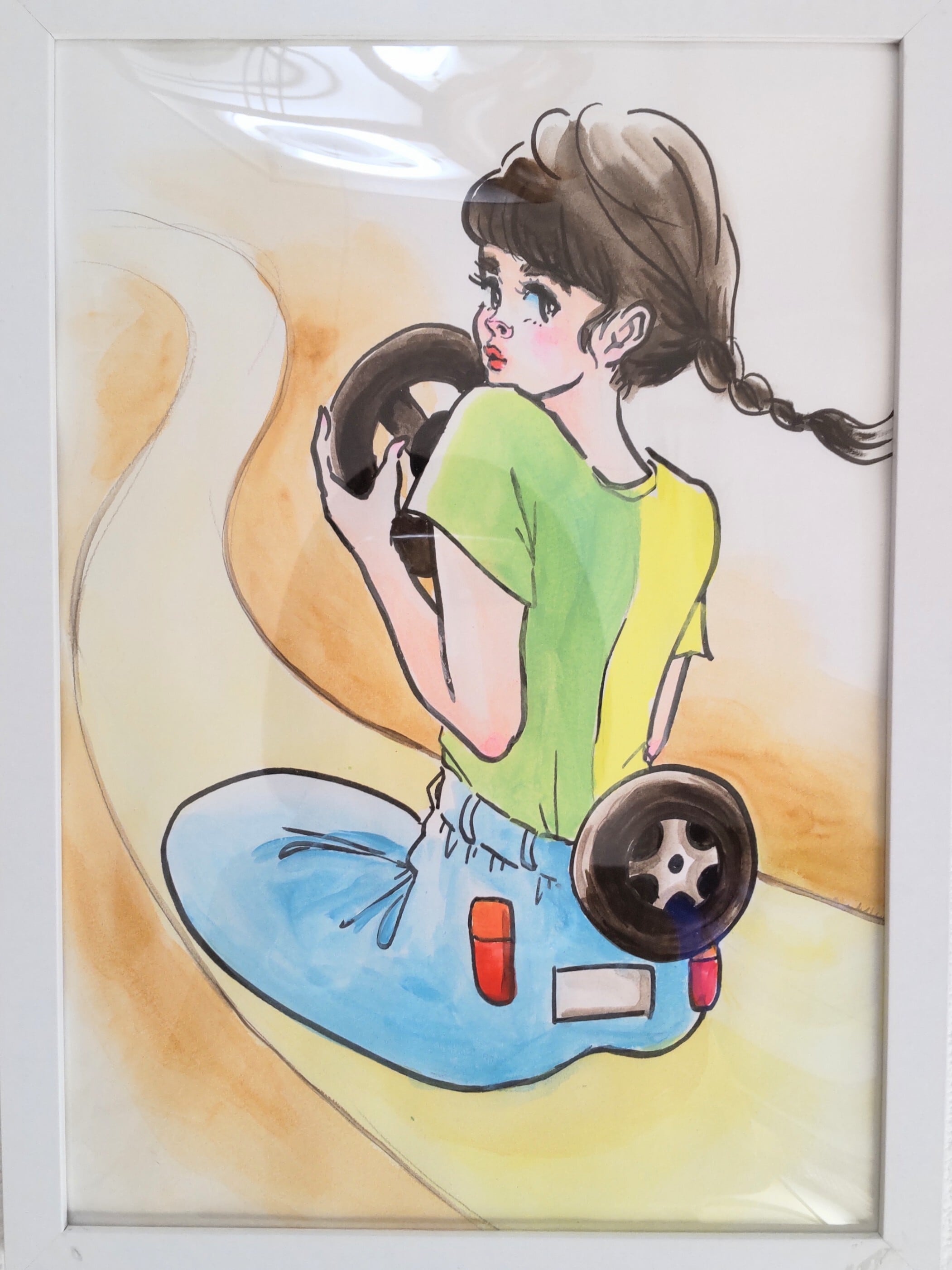 手描きイラスト　専用 手描きイラスト】ちょっとそこまで | momocollection