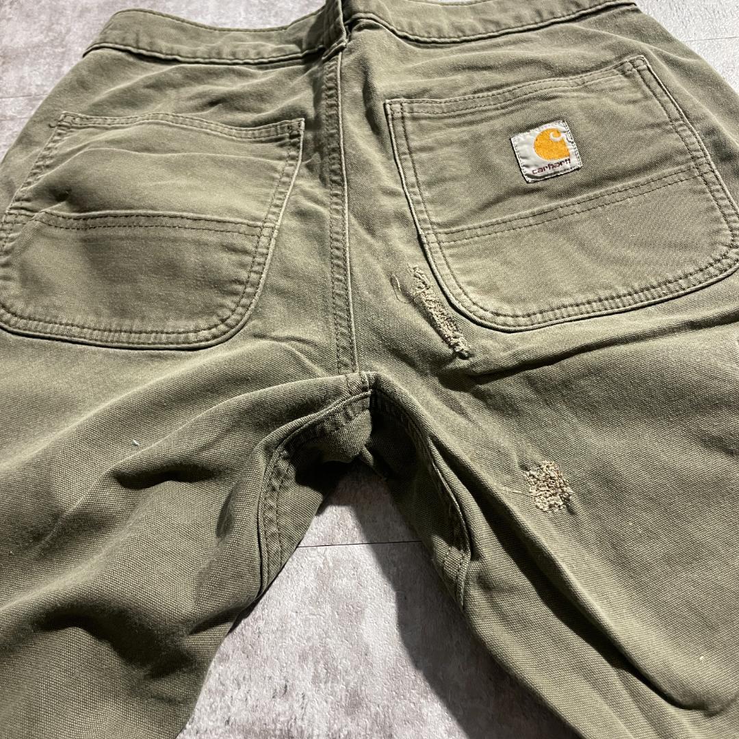 20s モスグリーン ダブルニー カーハート Carhartt 30×30 | ib2