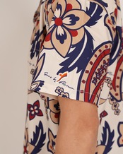 【SUNS】PAISLEY PATTERN OPEN COLLAR SHIRTS［RSS025］