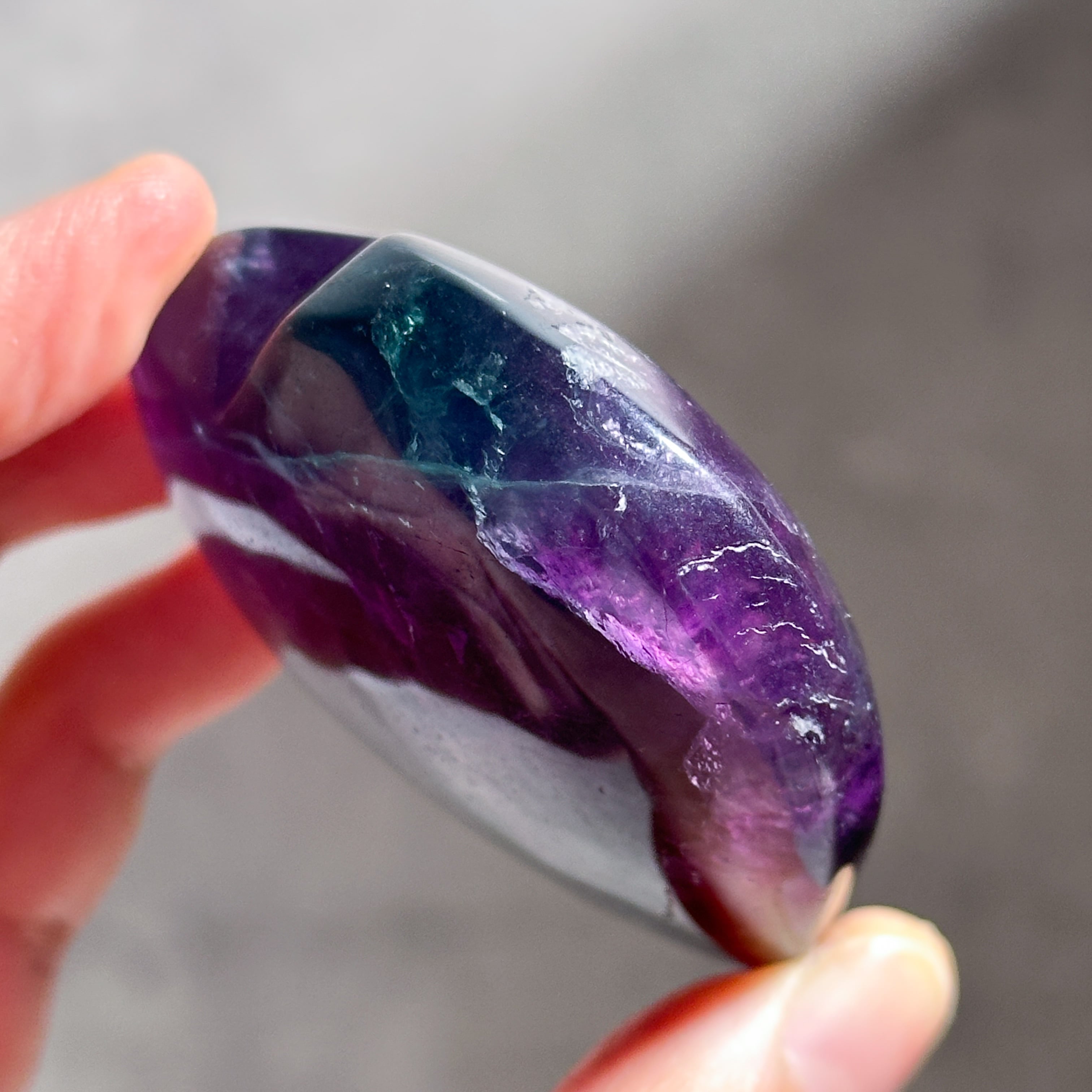 レインボーフローライト ハート34◇ Rainbow Fluorite ◇天然石・鉱物