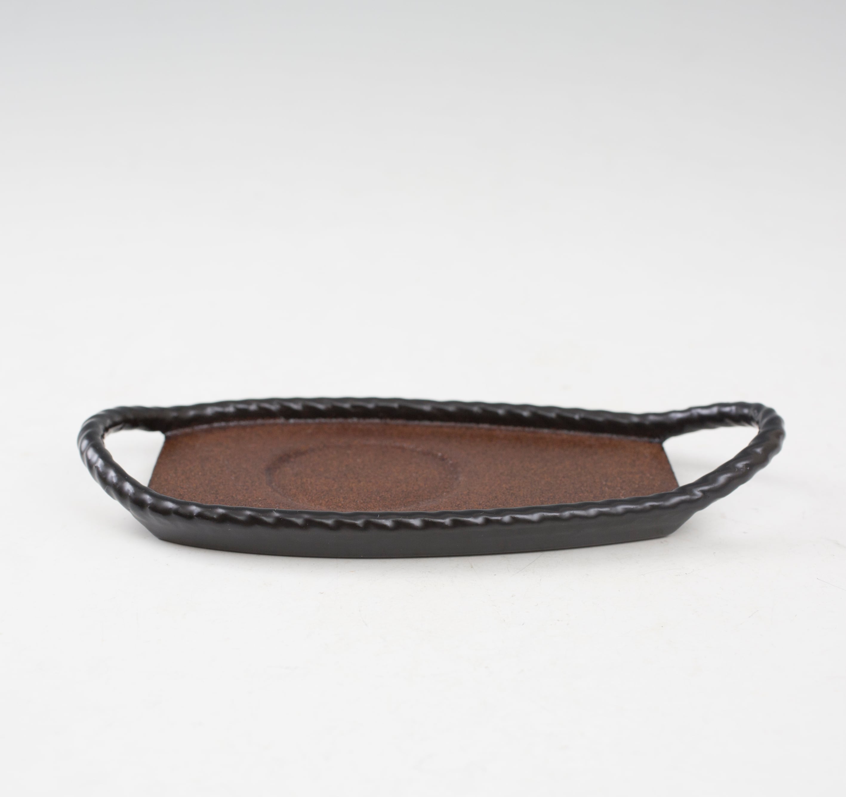 T 特選 乱筋天皿 越前塗 茶道具 茶器 お盆 漆器 5客 T 特選