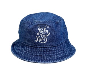 Lucky 'n' Lure Logo Denim Bucket Hat