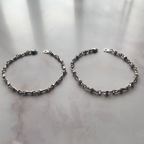 Silver Original Chain Bracelet ＜Bone＞＜MIX＞/ SV925 オリジナルチェーン・ブレスレット＜ボーン＞＜ロンデル＆シード＞
