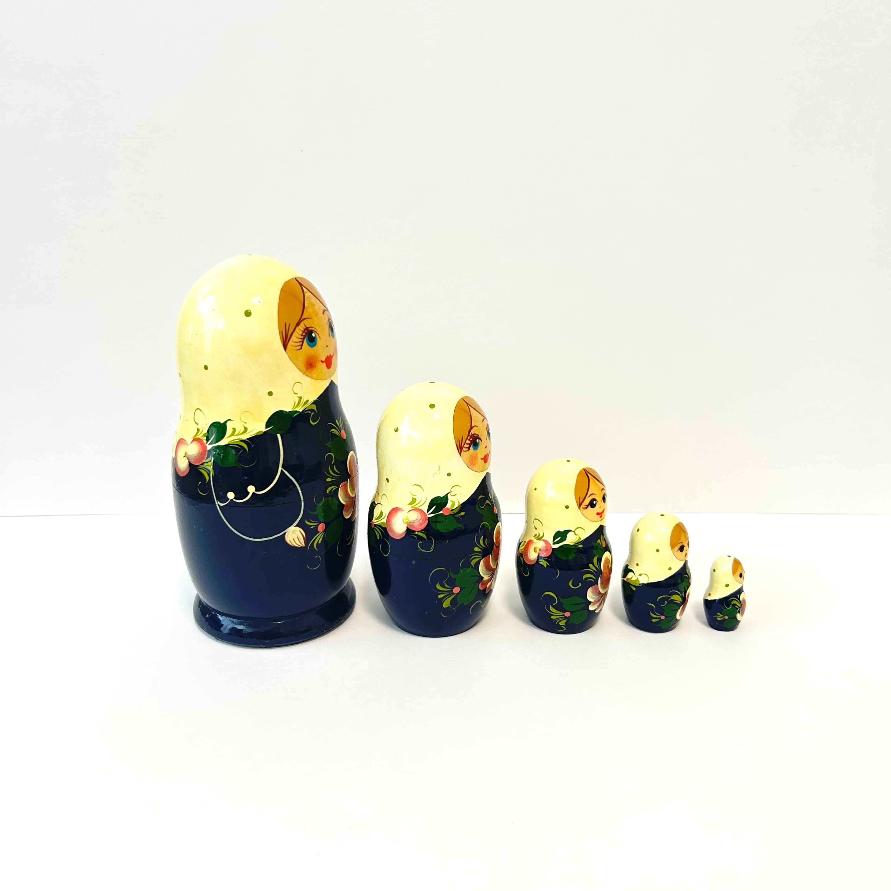 マトリョーシカ 15cm 5ピース  「睡蓮」キーロフ