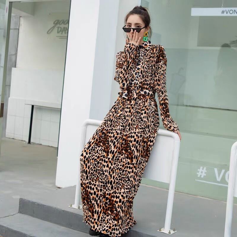 ヒョウ柄 レオパード ワンピース ゆったり ラクチン | LOVEYsmileSHOP