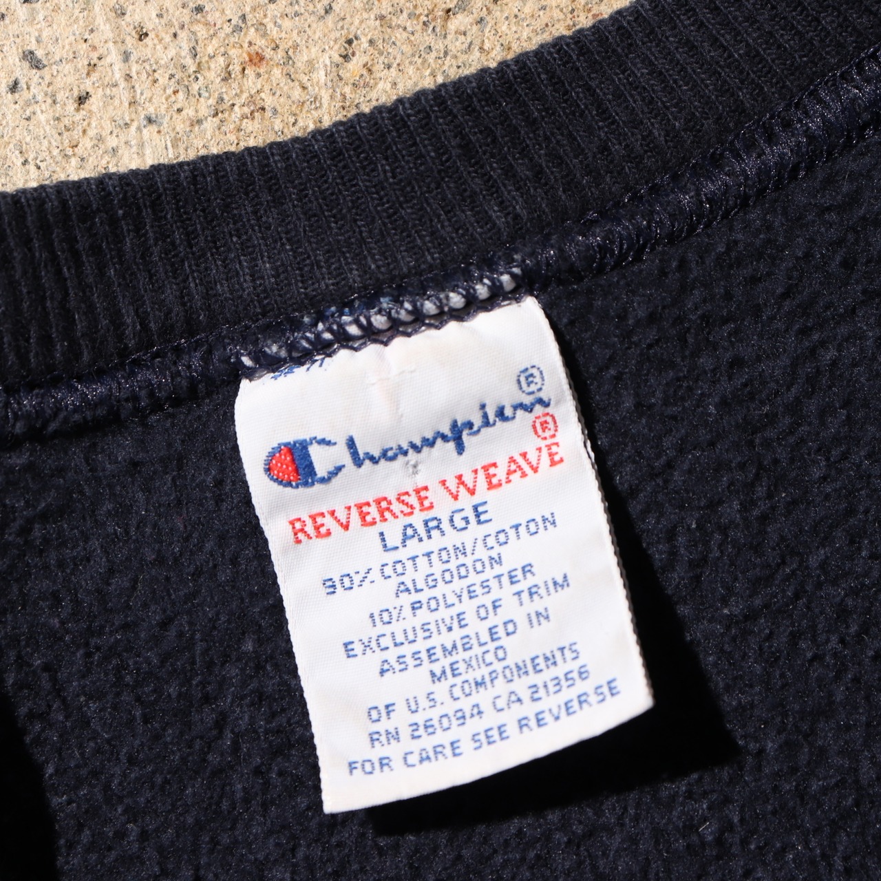 極美品 90s ミシガン L リバースウィーブ チャンピオン ネイビースウェット michigan reverese weave champion