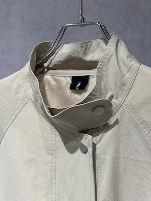 stand collar long coat