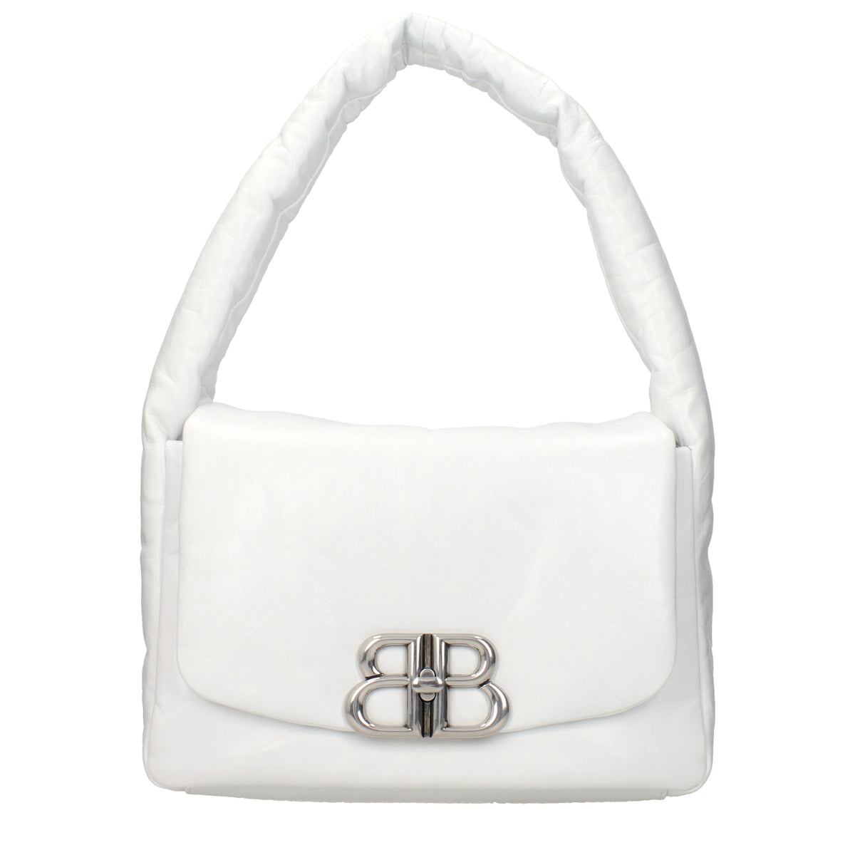 【新品】BALENCIAGA バレンシアガ レディース ハンドバッグ レザー ホワイト 7878962AA3Z9001