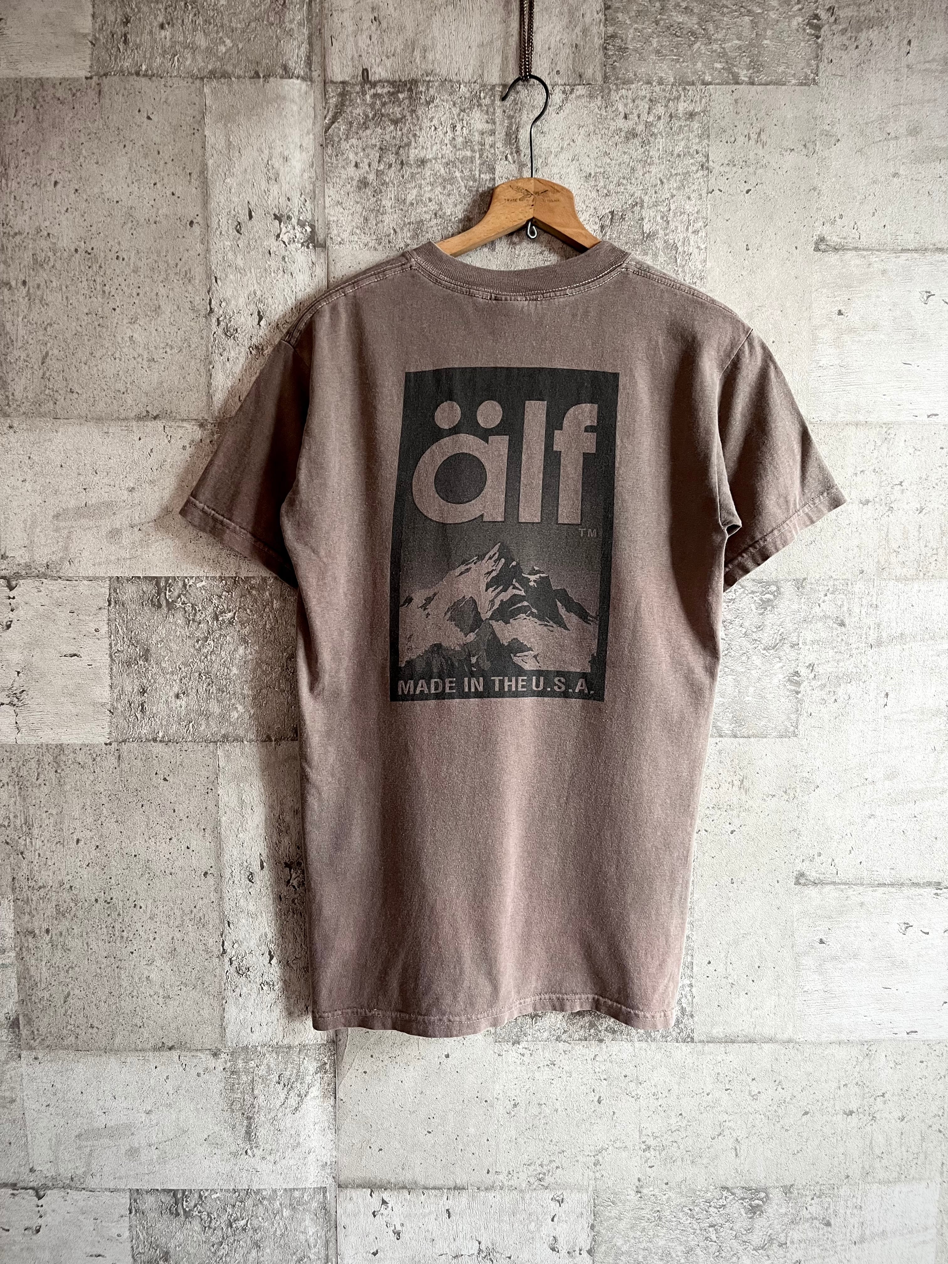 80s-90s USA製 ALF - W-PRINT TEE OLD OUTDOOR VINTAGE アメリカ製