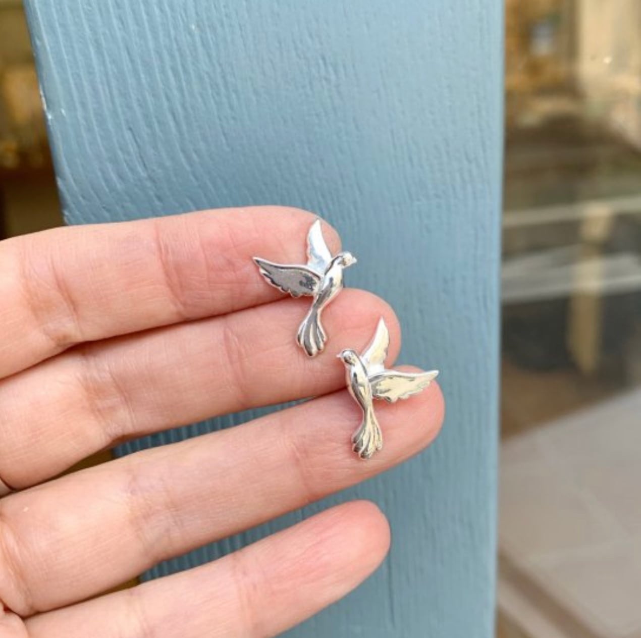 幸せの青い鳥 スタッド ピアス | 【公式通販】鎌倉のシルバー