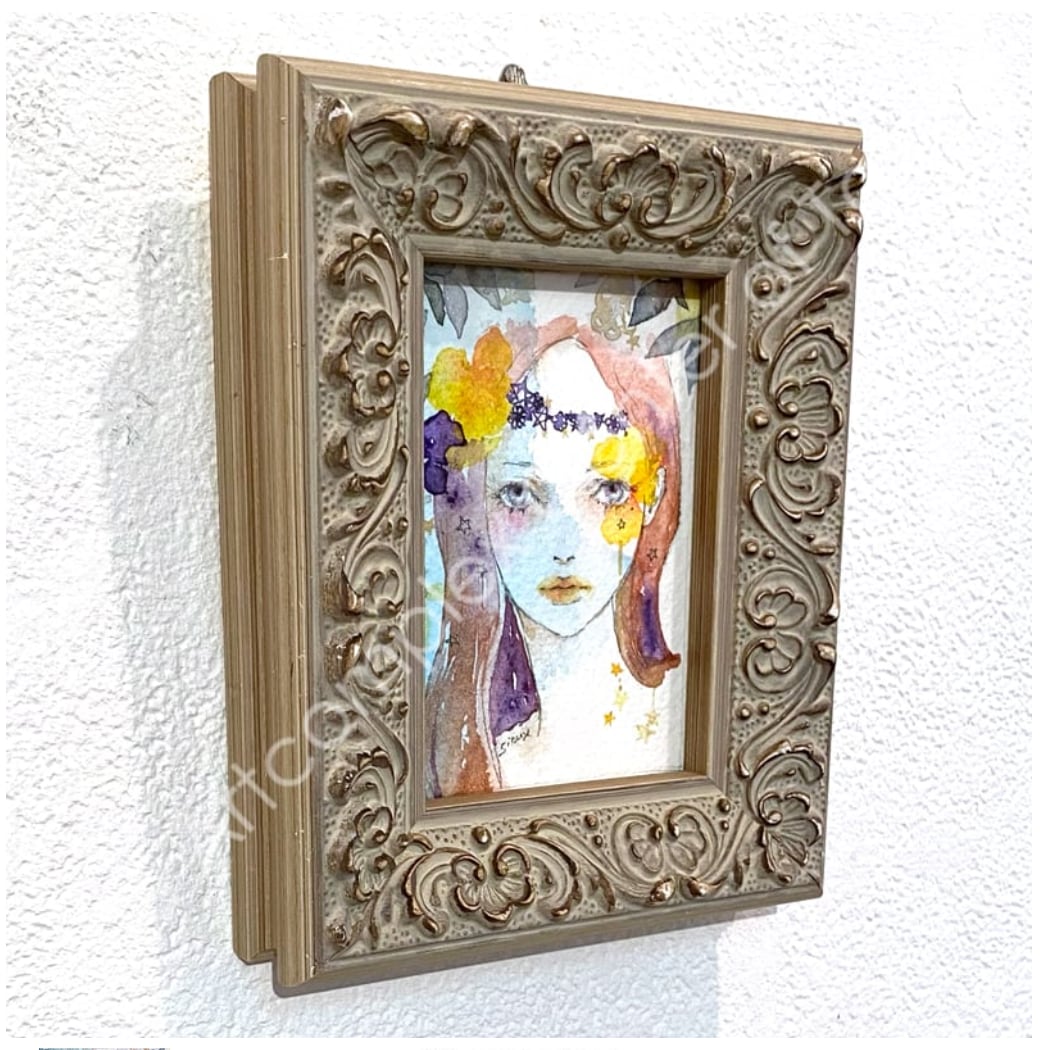 sioux 透明水彩アート オリジナルミニ原画(額付) | siouxmart sioux 透明水彩アート オリジナルミニ原画(額付) | siouxmart