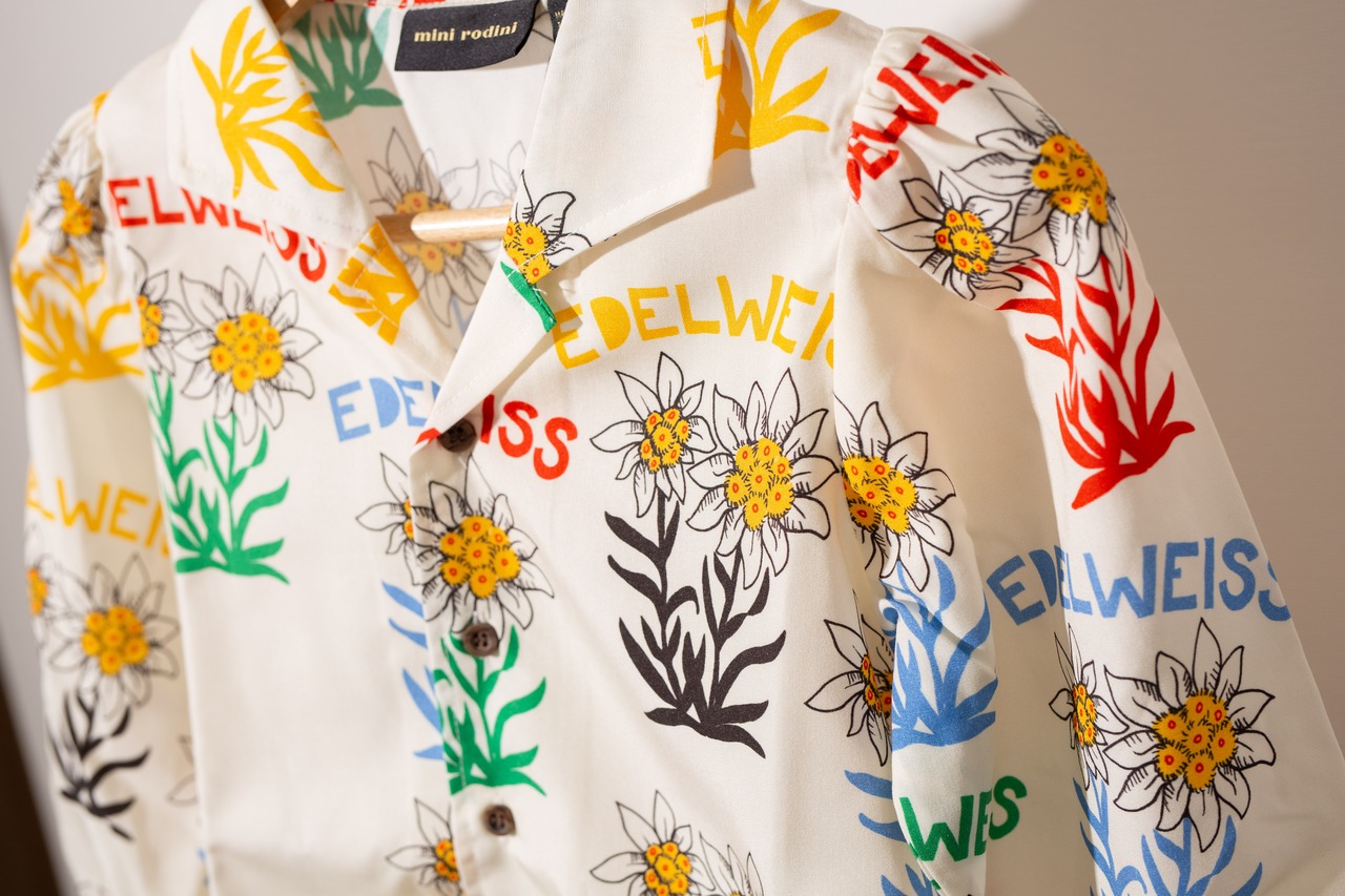 mini rodini / edelweiss woven blouse
