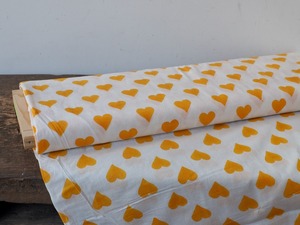 block print fabric c92 yellow