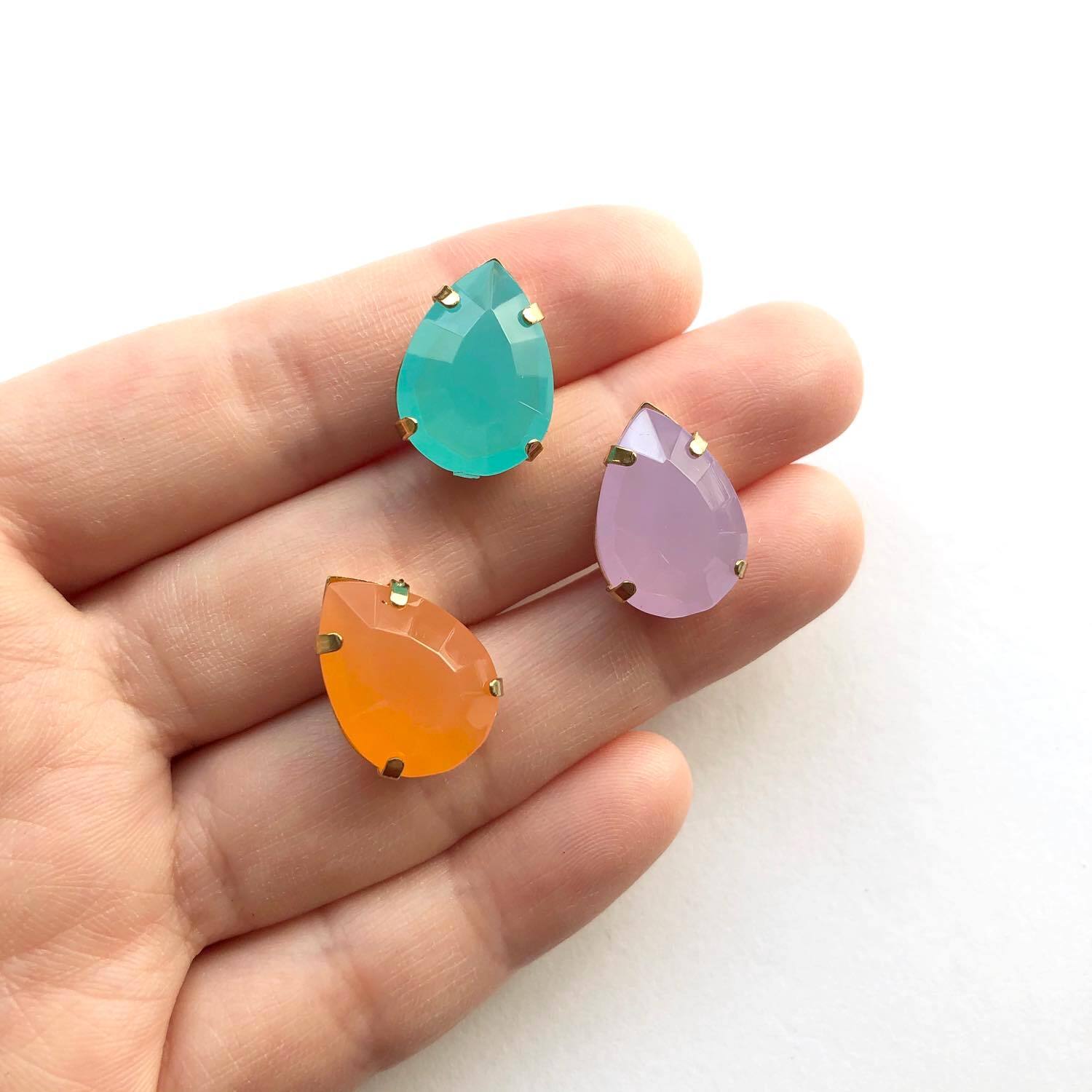 再入荷〉宝石風しずく型カボション | Dua-アクセサリーパーツショップ