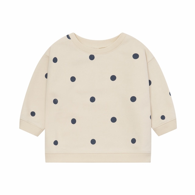 organic zoo / Fog Blue Dots Sweatshirt