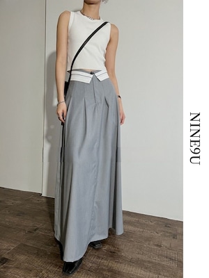 maxi high-end classic skirt 2color【NINE6185】