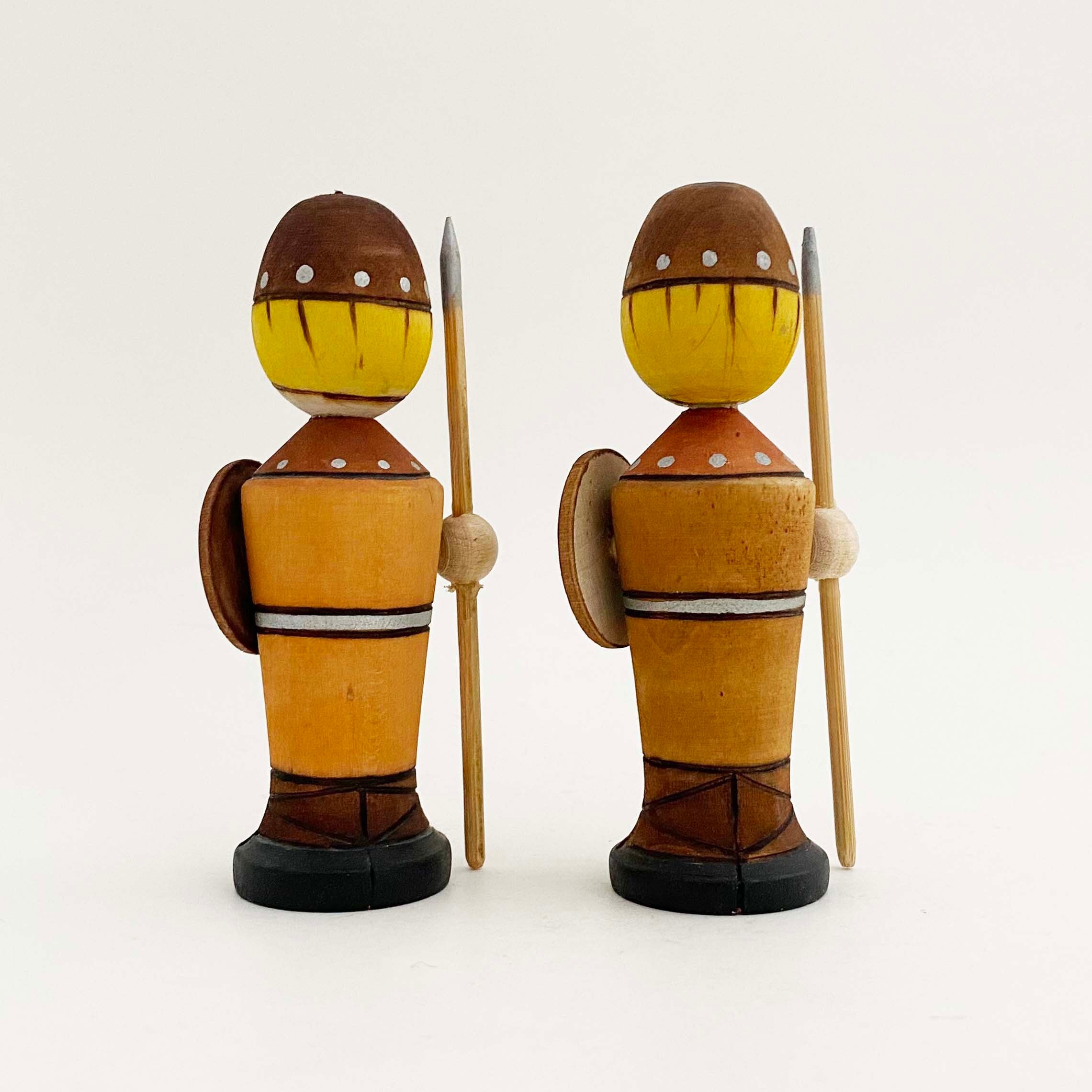 エストニア・ヴァイキングこけし（ウッドバーニング）