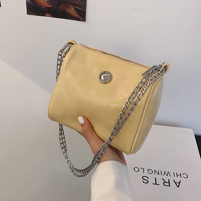 サマーチェーン レッドスタイル 夏物 スクウェア メッセンジャーバッグ 手作りハンドバック22381663174