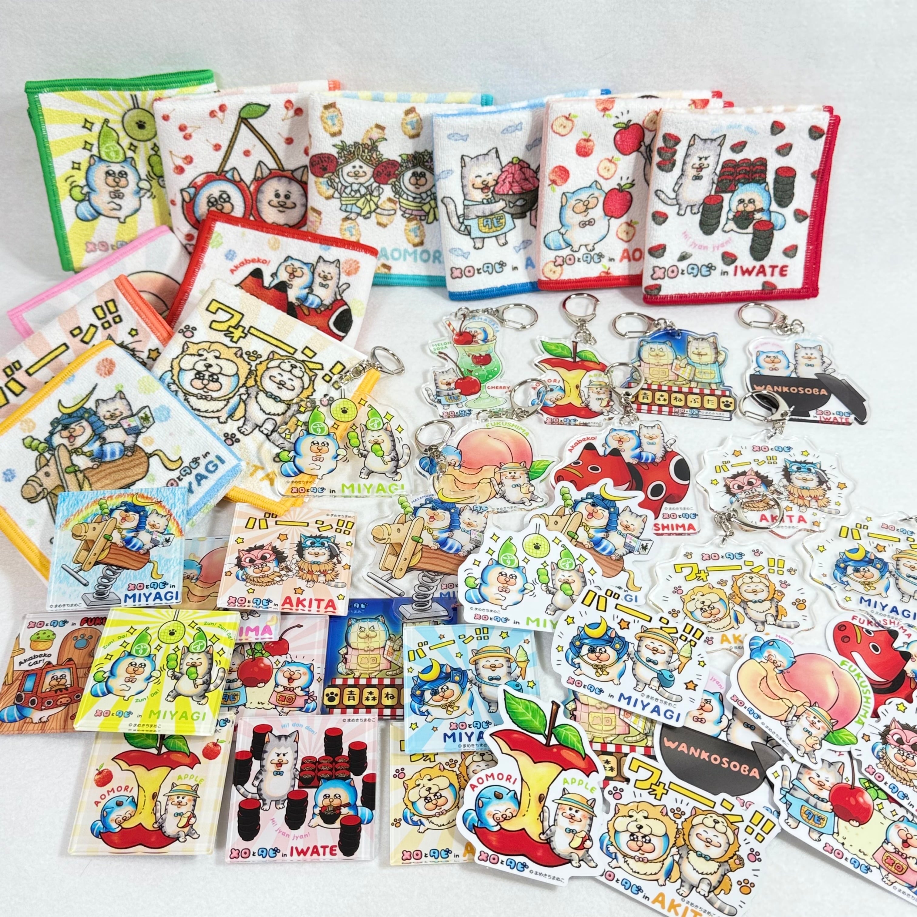 メロとタビ岩手 わんこそば アクリルマグネット | TORCH-Online Shop-