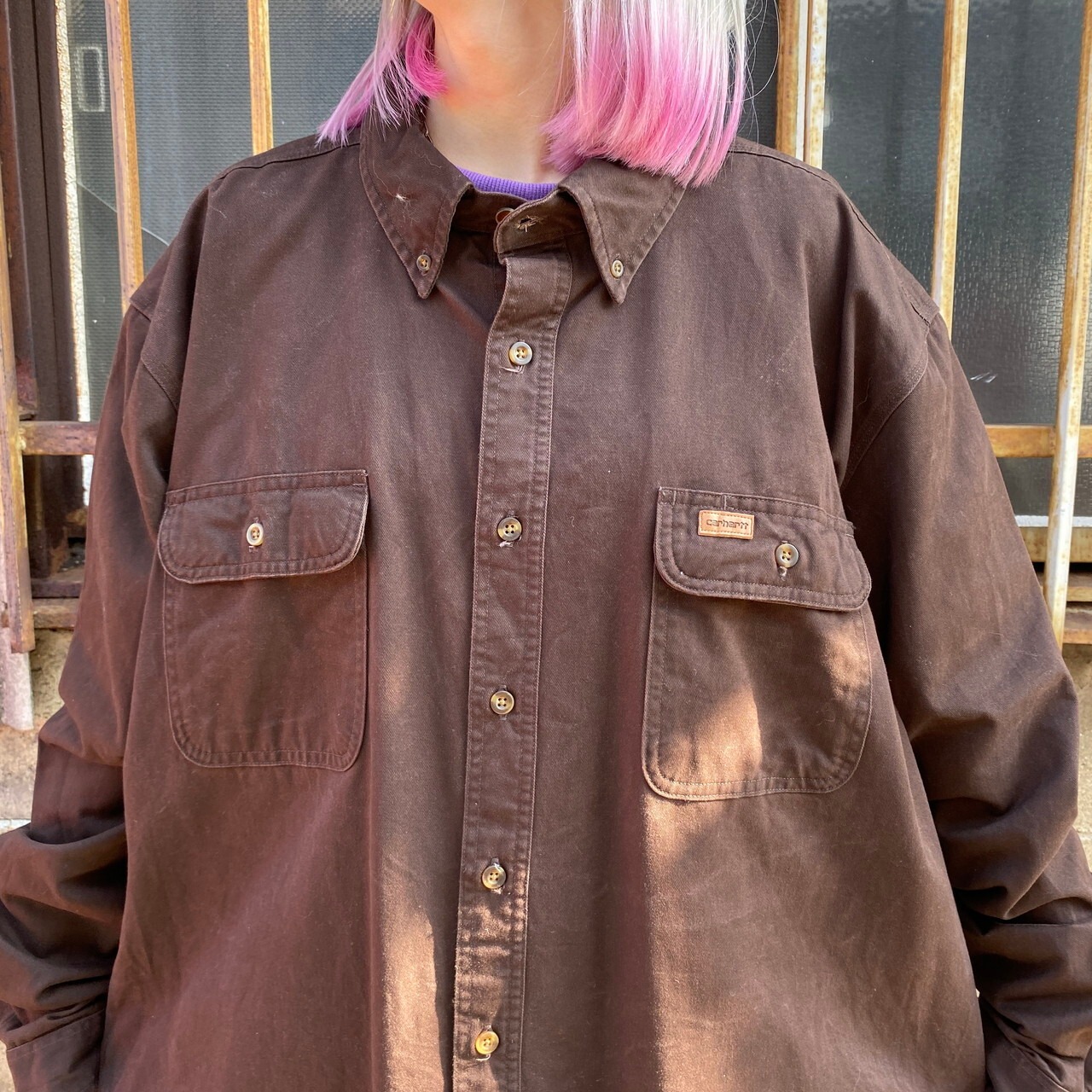 ビッグサイズ Carhartt カーハート S09DKB サンドストーン ツイル 