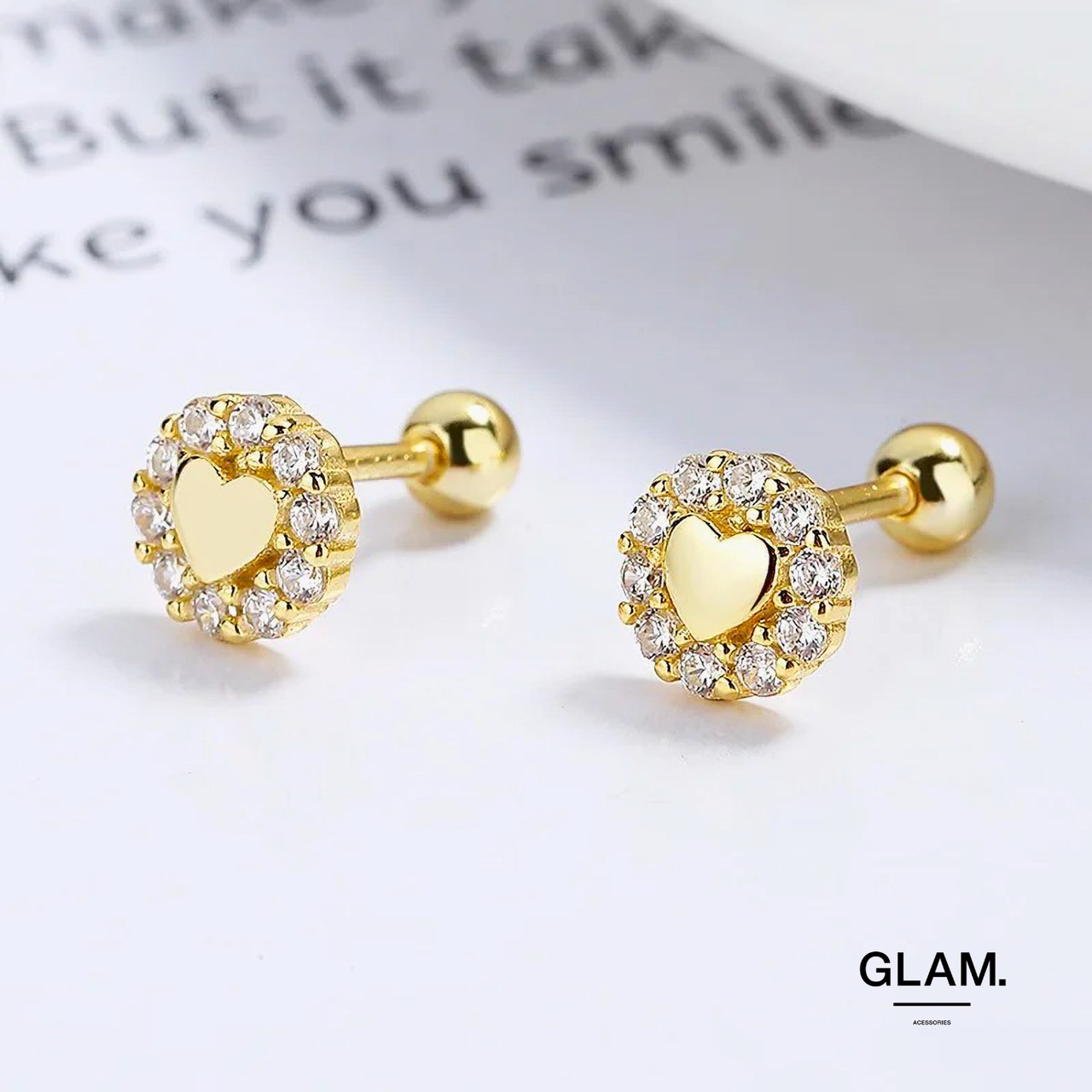 ロマンスハートパヴェピアス