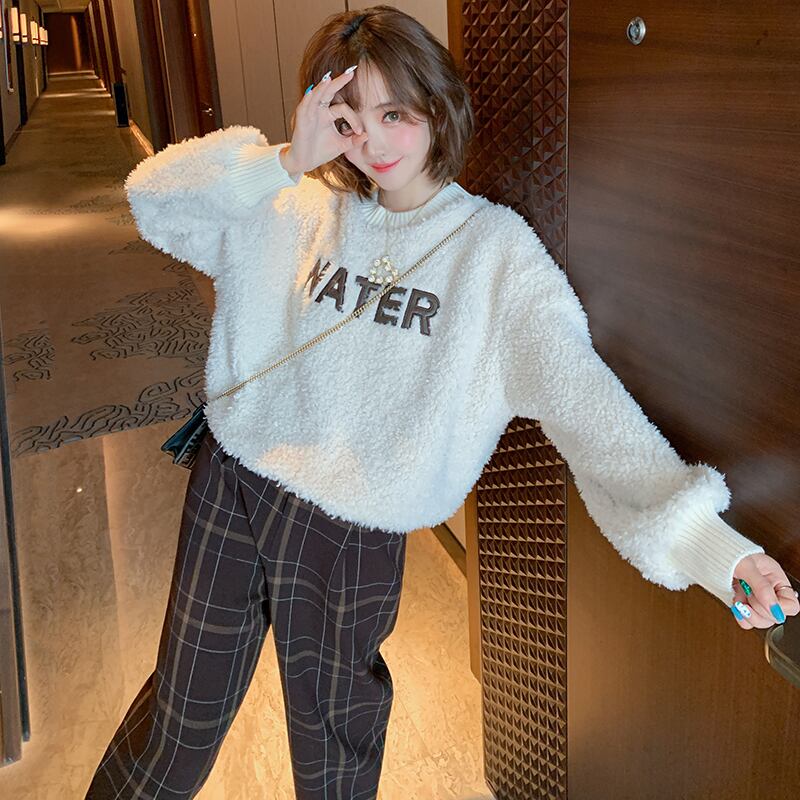 刺繍ウールスウェット ウィンター 冬物 MIUCO38075938553