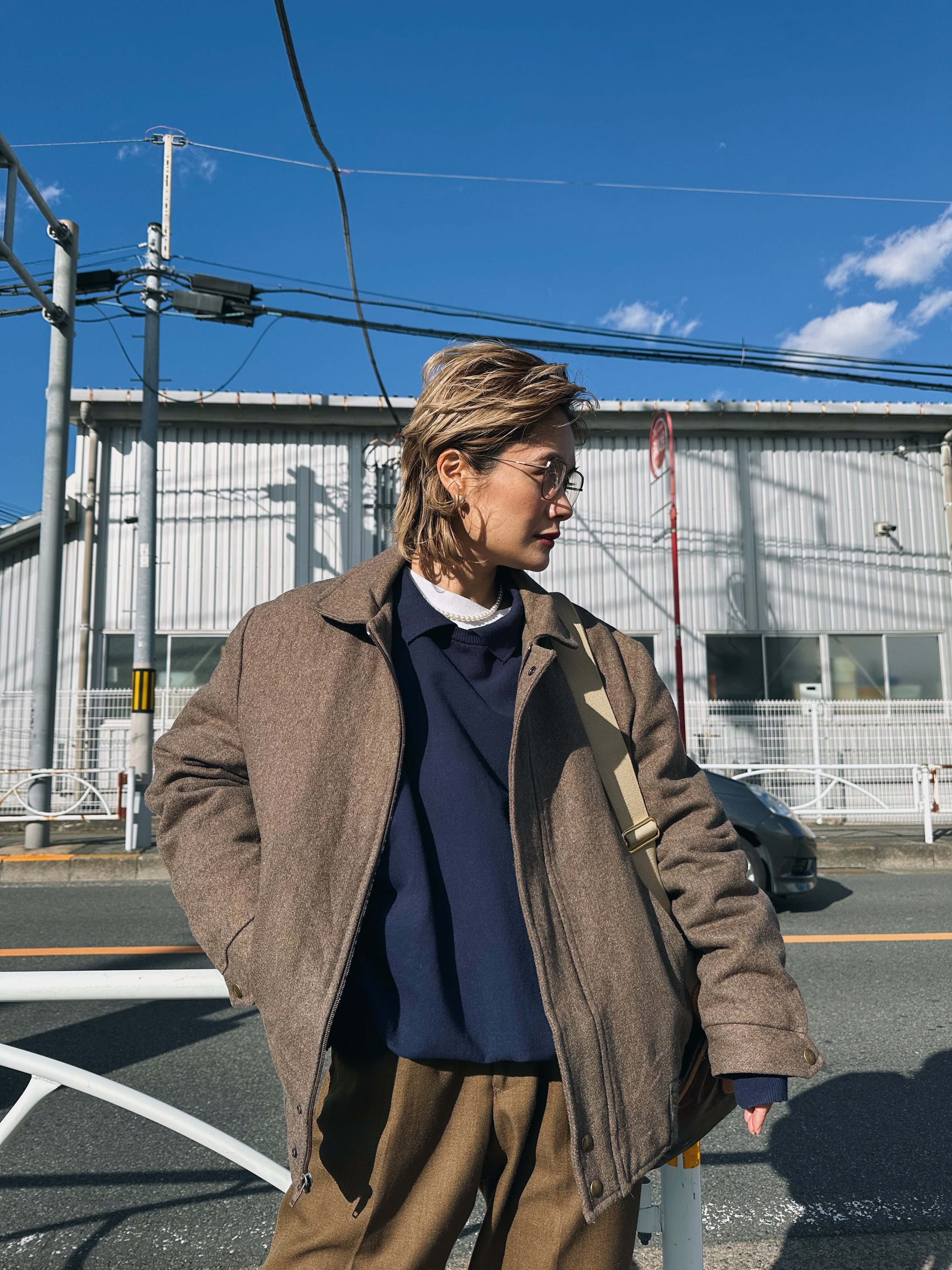 (OT1210)J.J. COCHRAN wool blouson made in USA