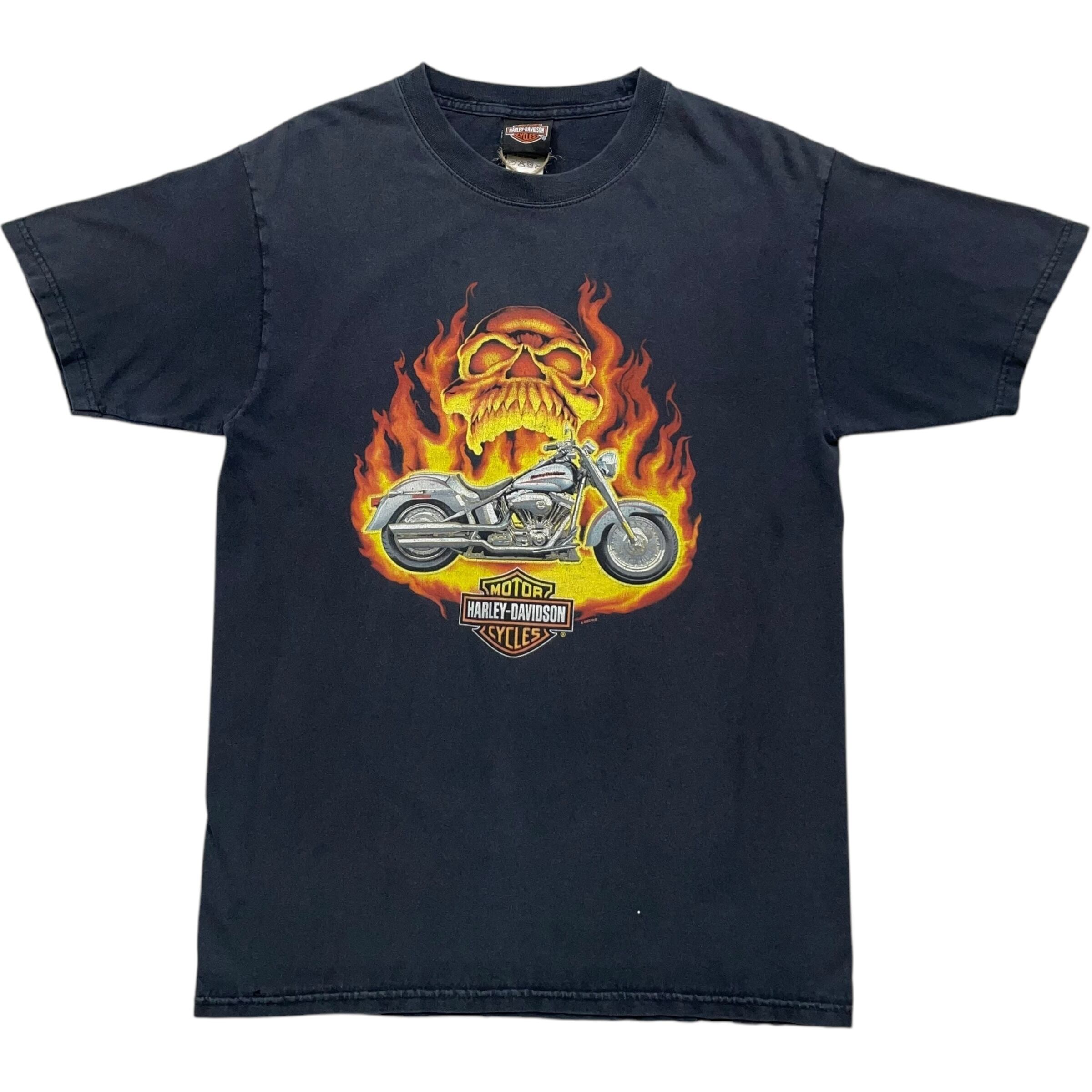 《M》Harley-Davidson ハーレーダビッドソン Tシャツ 両面プリント ブラック no.6864
