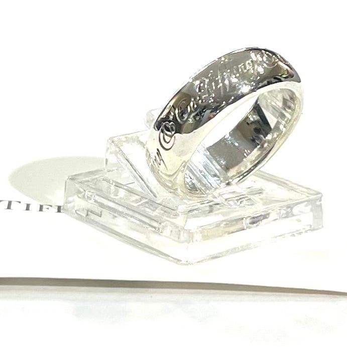 希少【TIFFANY&CO】【6.5号】2570 Tiffany Notesメッセージリング 13号