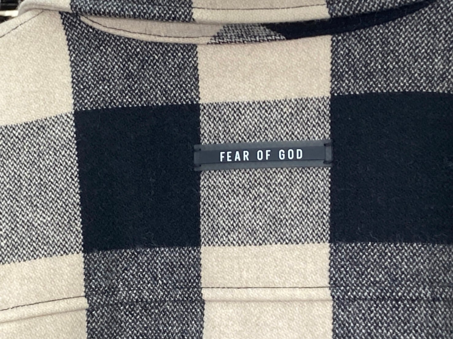 FEAR OF GOD IXTH COLLECTION OVERSIZED CHECK SHIRT JACKET MEDIUM 