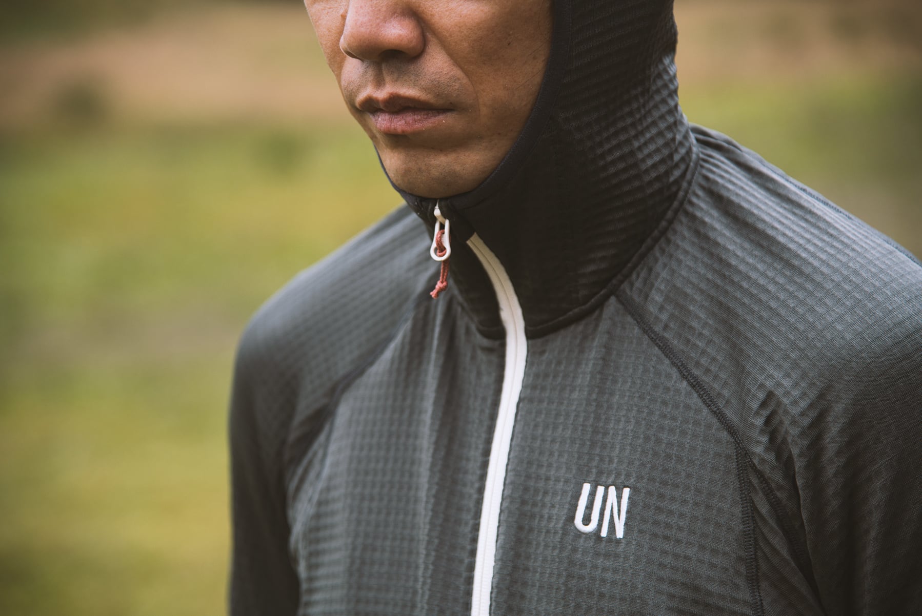 UN2100 Light weight fleece hoody / Charcoal | unfudge ONLINE STORE powered  by BASE