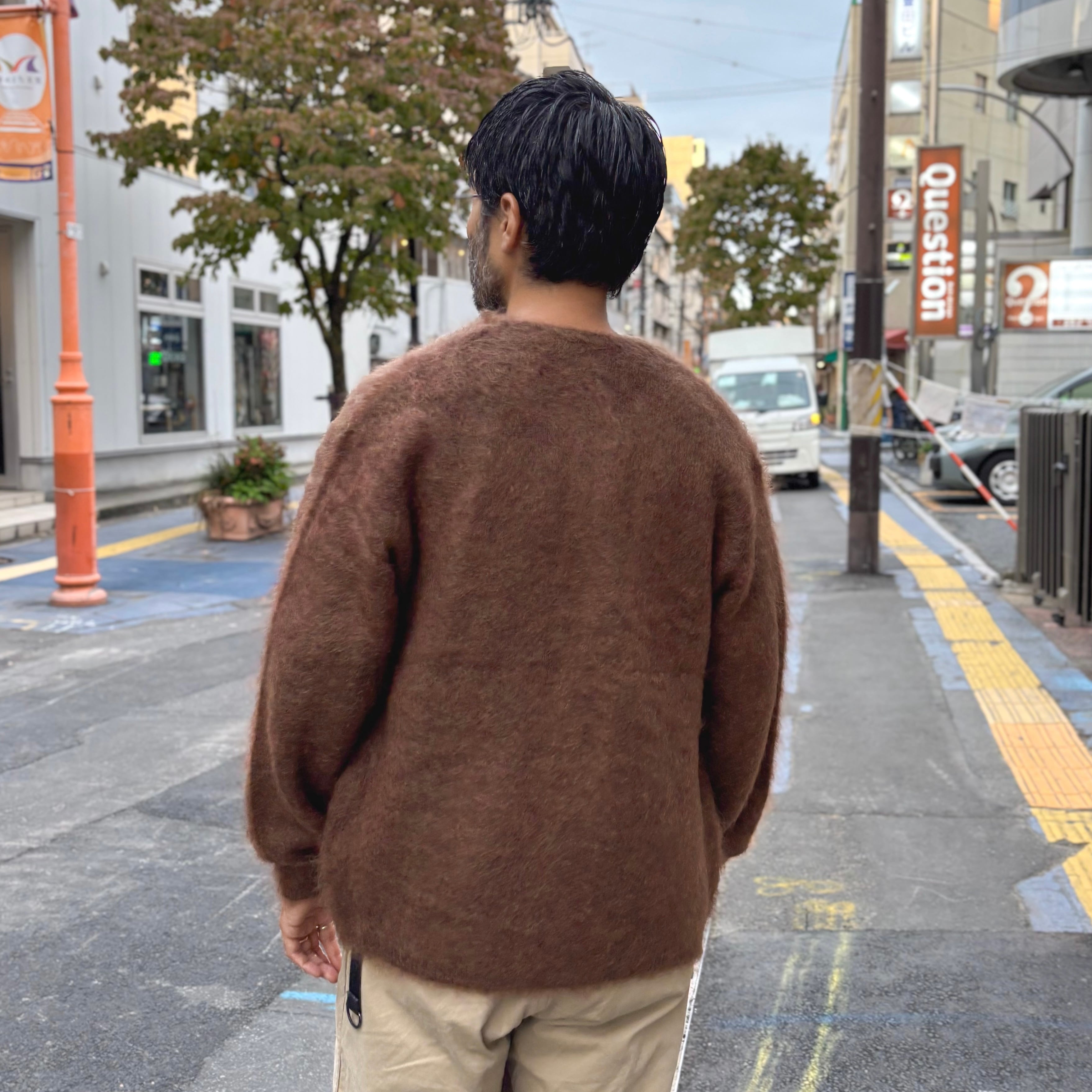A.R.P.®︎ Premium Classic Mohair Cardigan W/Pocket - Mahogany
