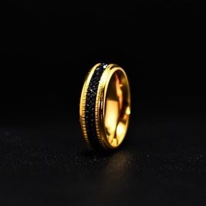  gold and black ring