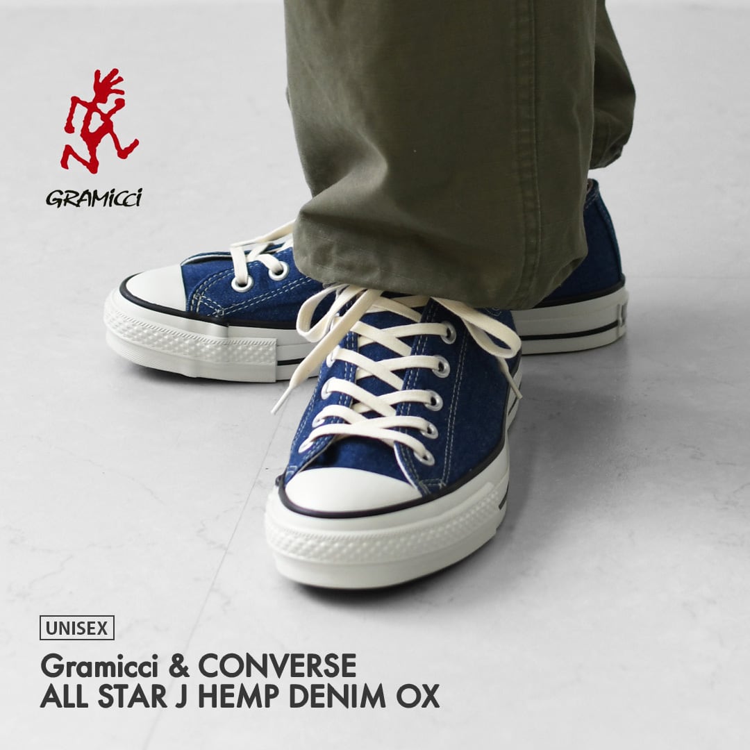 Gramicci [グラミチ] Gramicci & CONVERSE ALL STAR J HEMP DENIM OX
