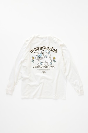 【nyan nyan club】白 L/S T-shirt