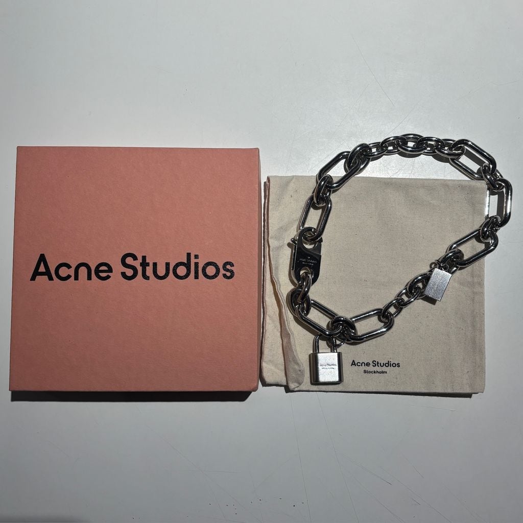 Acne Studios アクネストゥディオズ 25SS Logo Padlock Necklace