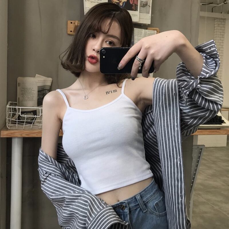 2020年夏の女性用ショートリーフボトミングシャツ、フレッシュキャミソール、女性用インナージャケット、学生トレンド YY-ファッション77411866888