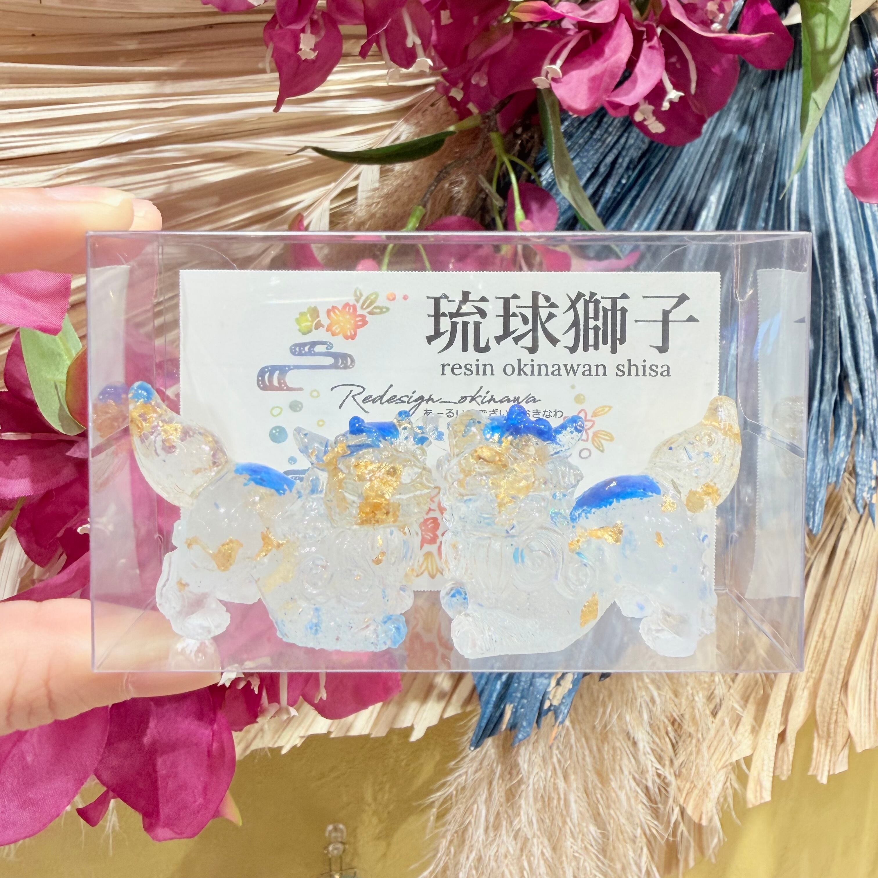 人気】レジンシーサー Blue (T-A11-555)2602-3 | tete by okinawa