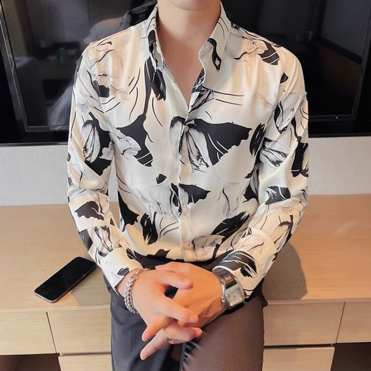 printed shirt tops 00200