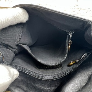 CHANEL シャネル ココマーク  ラムスキン ショルダーバッグ ブラック A-9721